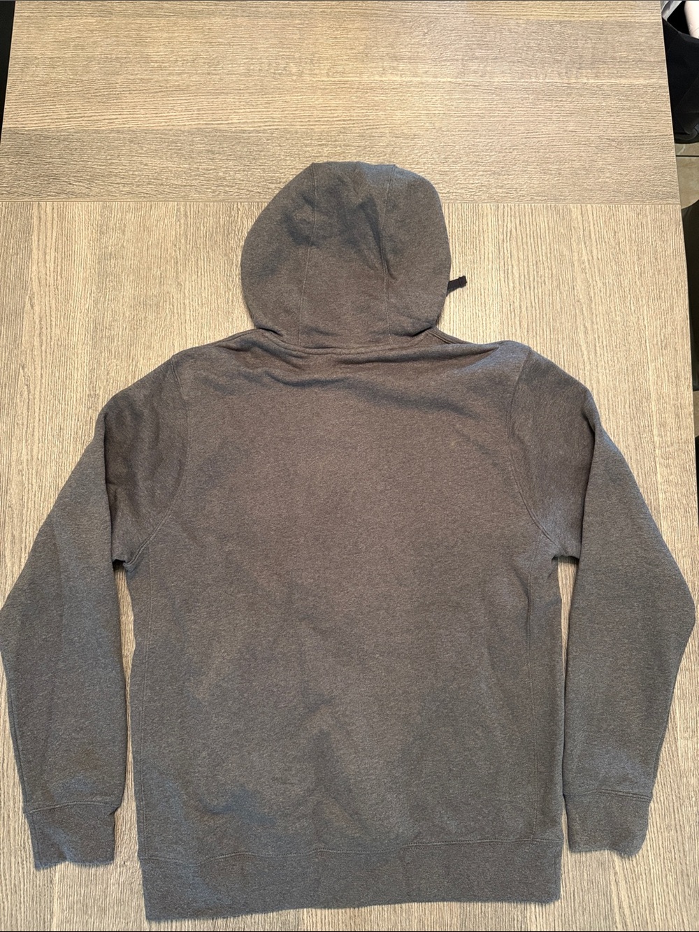 Nike Gray Pullover Hoodie with White Swoosh - Picture 3 of 8